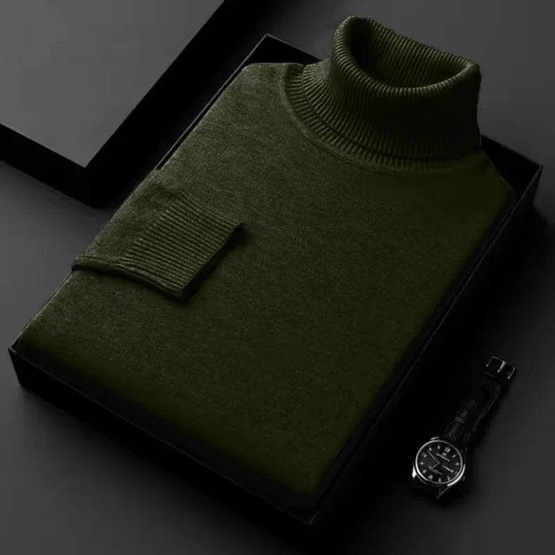 Luxurious Comfort Men's Knitted Turtleneck
