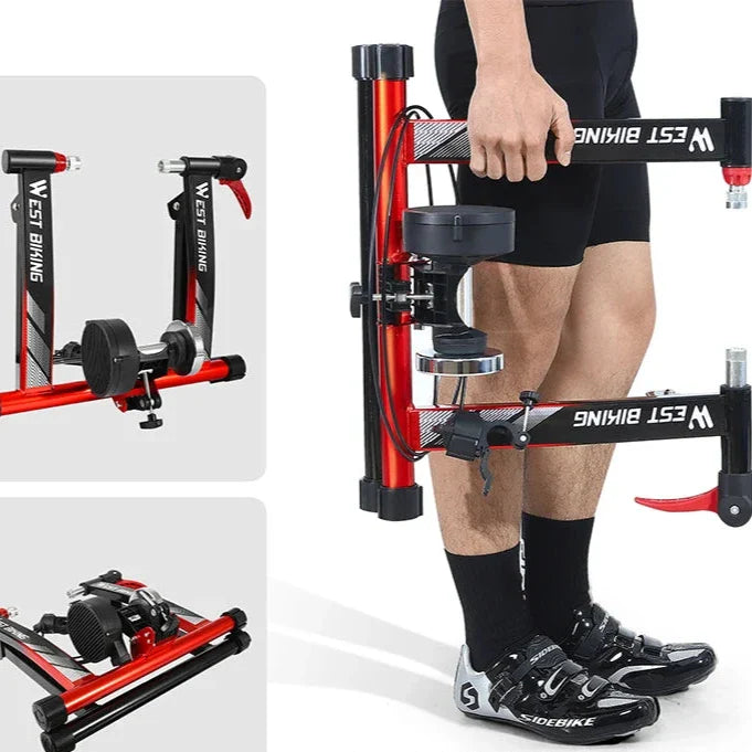 Realistic Indoor Cycling Experience Bike Trainer with Rollers