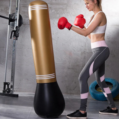 Unleash Your Inner Fighter  Inflatable Tumbler Punching Bag