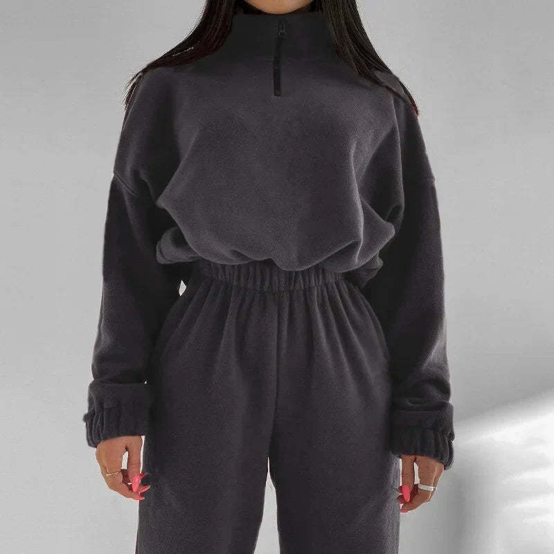 Women's 2 Piece Sportswear Set Hooded Sweatshirt Tracksuit Pants