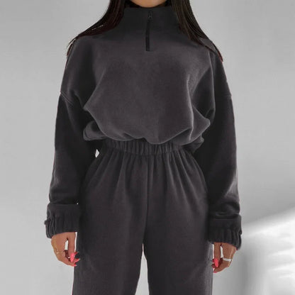Women's 2 Piece Sportswear Set Hooded Sweatshirt Tracksuit Pants