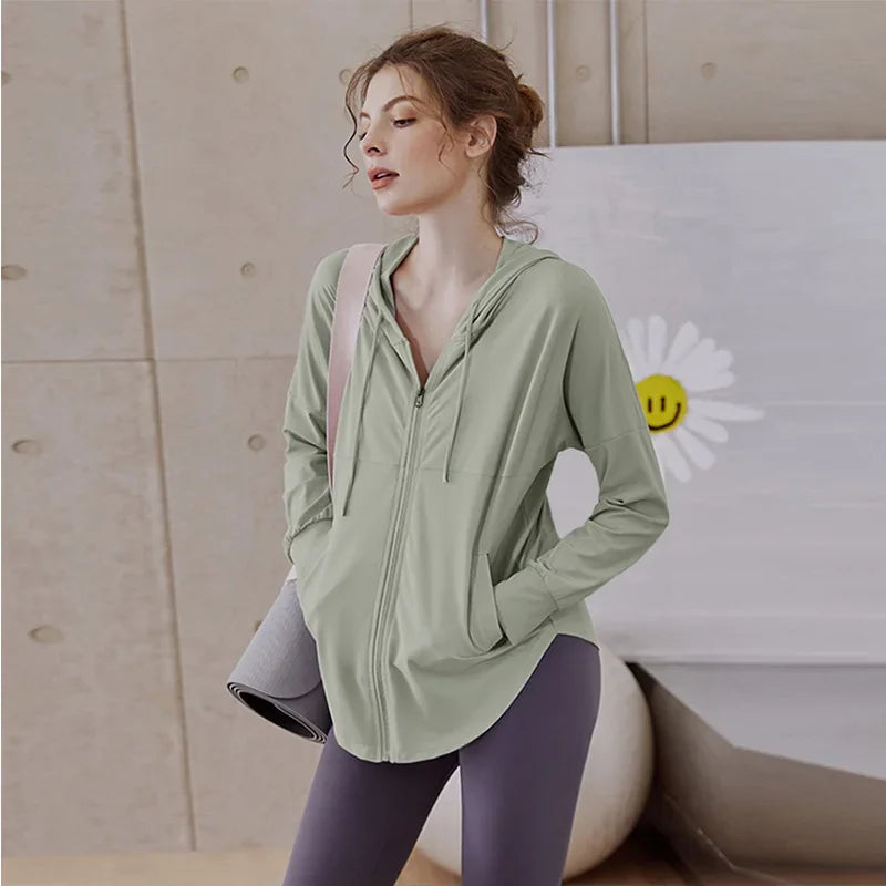 Women’s Quick-Dry Sun Protection Fitness Jacket