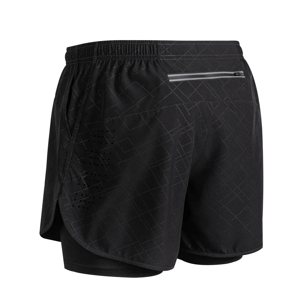 Reflective Men's 2-in-1 Running & Training Shorts