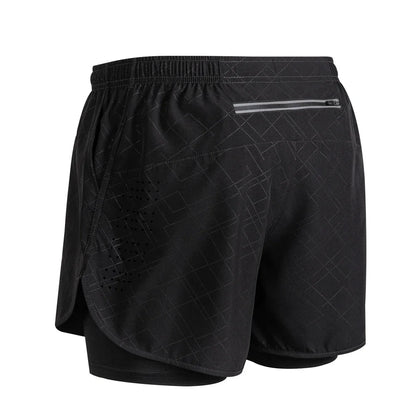 Reflective Men's 2-in-1 Running & Training Shorts
