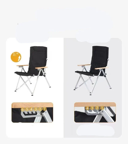 Lightweight Wooden Camping Chair for Outdoor Relaxation