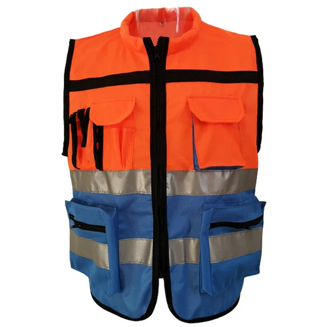 Reflective Construction Vest Improved Visibility, Enhanced Safety