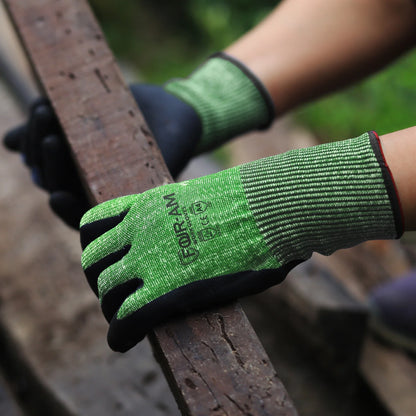 Level 5 Cut Resistant Gloves Non Slip Grip  Touchscreen