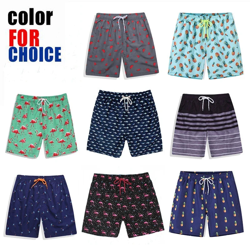 Men's Summer Print Beach Shorts: Swim, Surf & Workout Trunks
