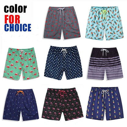 Men's Summer Print Beach Shorts: Swim, Surf & Workout Trunks