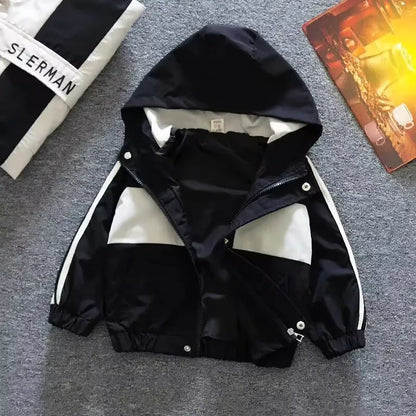Lightweight Boys' Hooded Jacket for Spring and Autumn