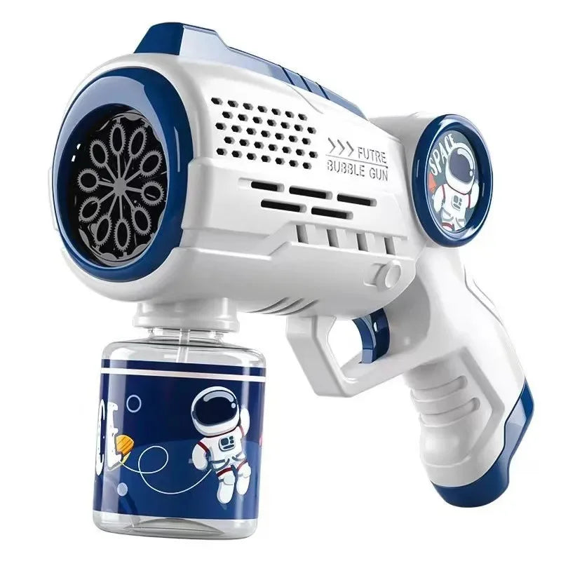 Portable Bubble Gun with Colorful Lights and Sounds