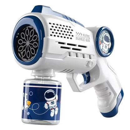 Portable Bubble Gun with Colorful Lights and Sounds