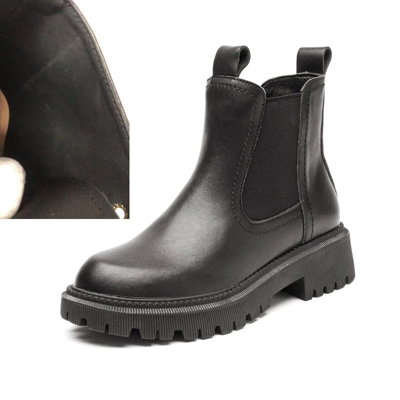 Crafted for Comfort: Genuine Leather Chelsea Boots