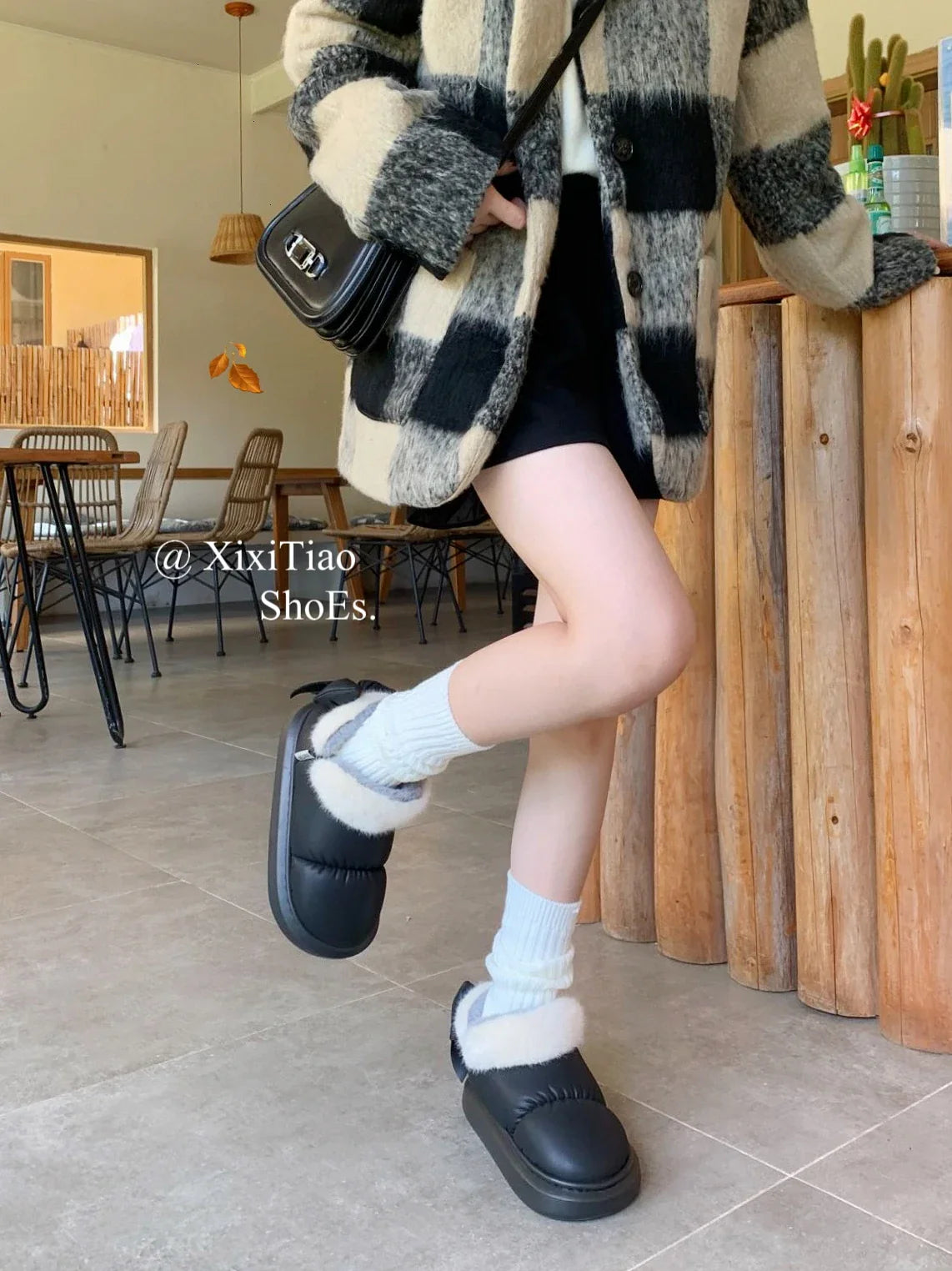 Women's Snow Boots  Bow Knot  Plush Lined
