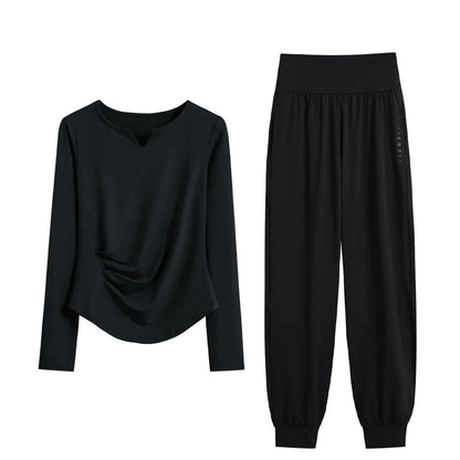 Women’s 2-Piece Autumn Yoga & Quick-Dry Running Sportswear Set