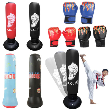 Inflatable Punching Bag for Kids' Fitness Training