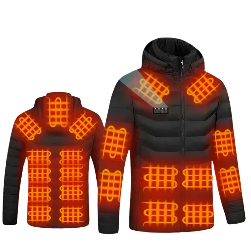 Heated Jacket for Men & Women  USB Electric Winter Coat
