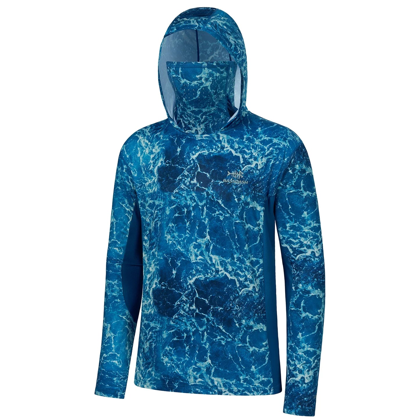 Camo Hoodie Shirt with Face Mask