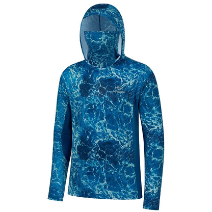 Camo Hoodie Shirt with Face Mask