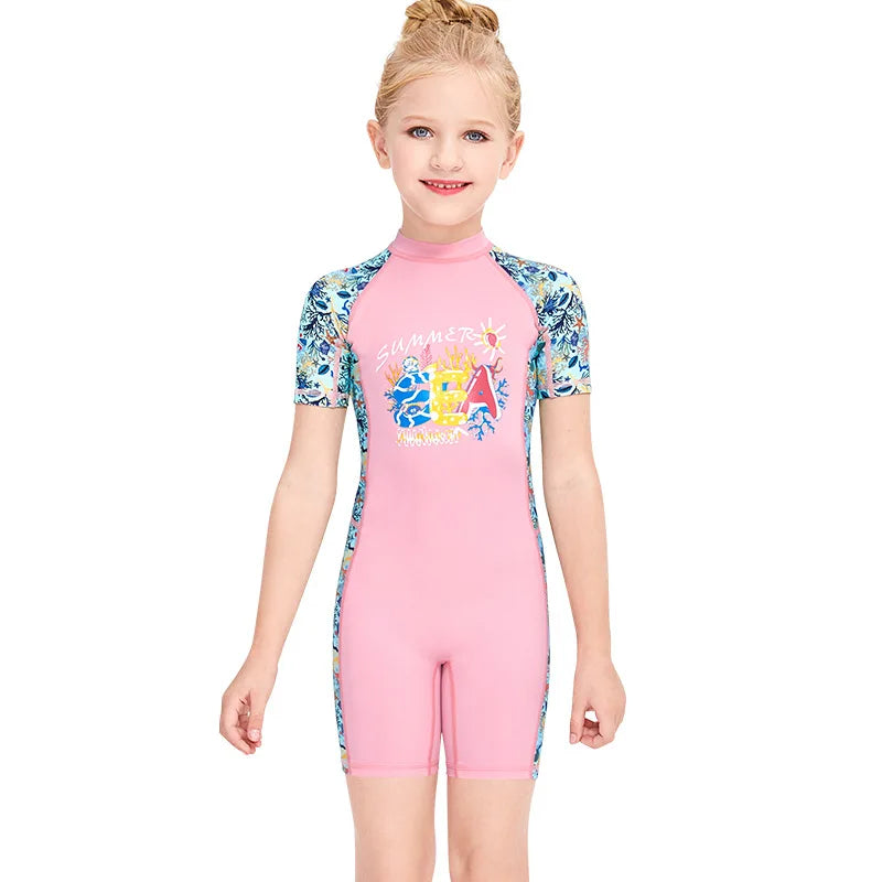 Children's UV Protective Long Sleeve Swimwear