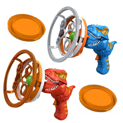 2-in-1 Electric Bubble Gun Toy  Dinosaur Bubble Machine for Kids