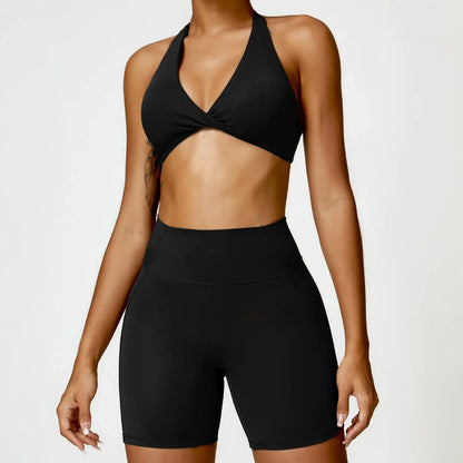 2-Piece Yoga Set Push Up Bra High Waisted Leggings