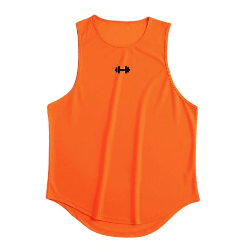 Men's Summer Running Vest & Gym Tank Top Quick-Dry