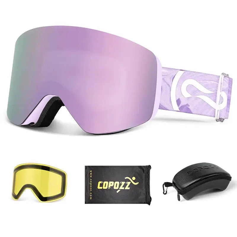 Crystal Clear Vision Magnetic Ski Goggles