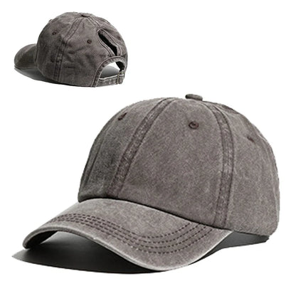 Distressed Ponytail Baseball Cap