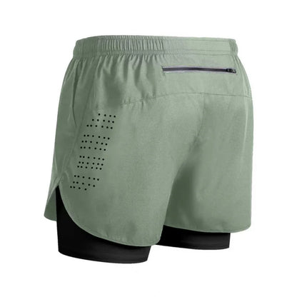 Reflective Men's 2-in-1 Running & Training Shorts