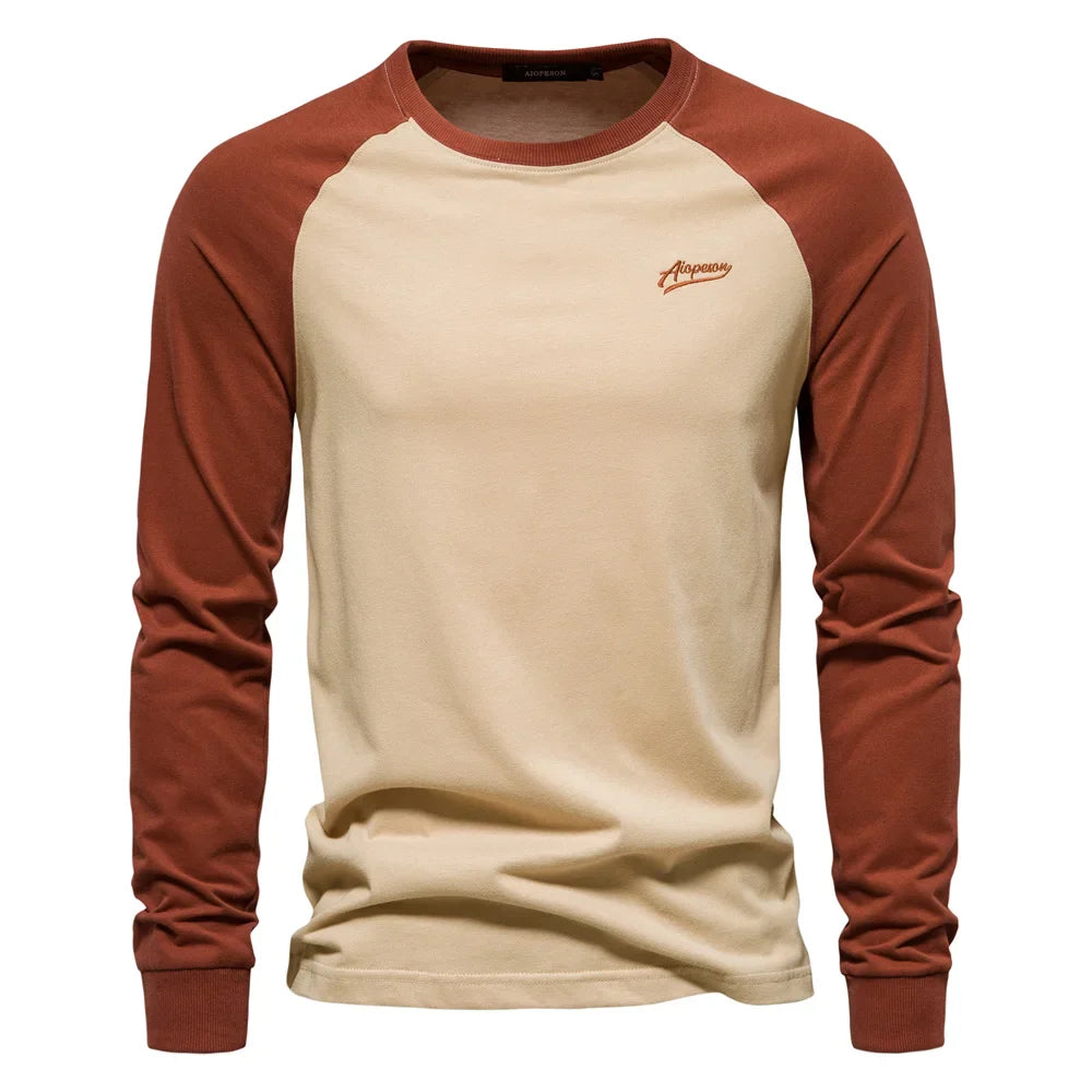 Casual Patchwork T Shirts for Men
