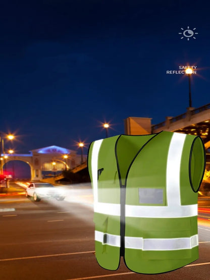 Unisex Reflective Safety Vest for Work & Outdoor Activities