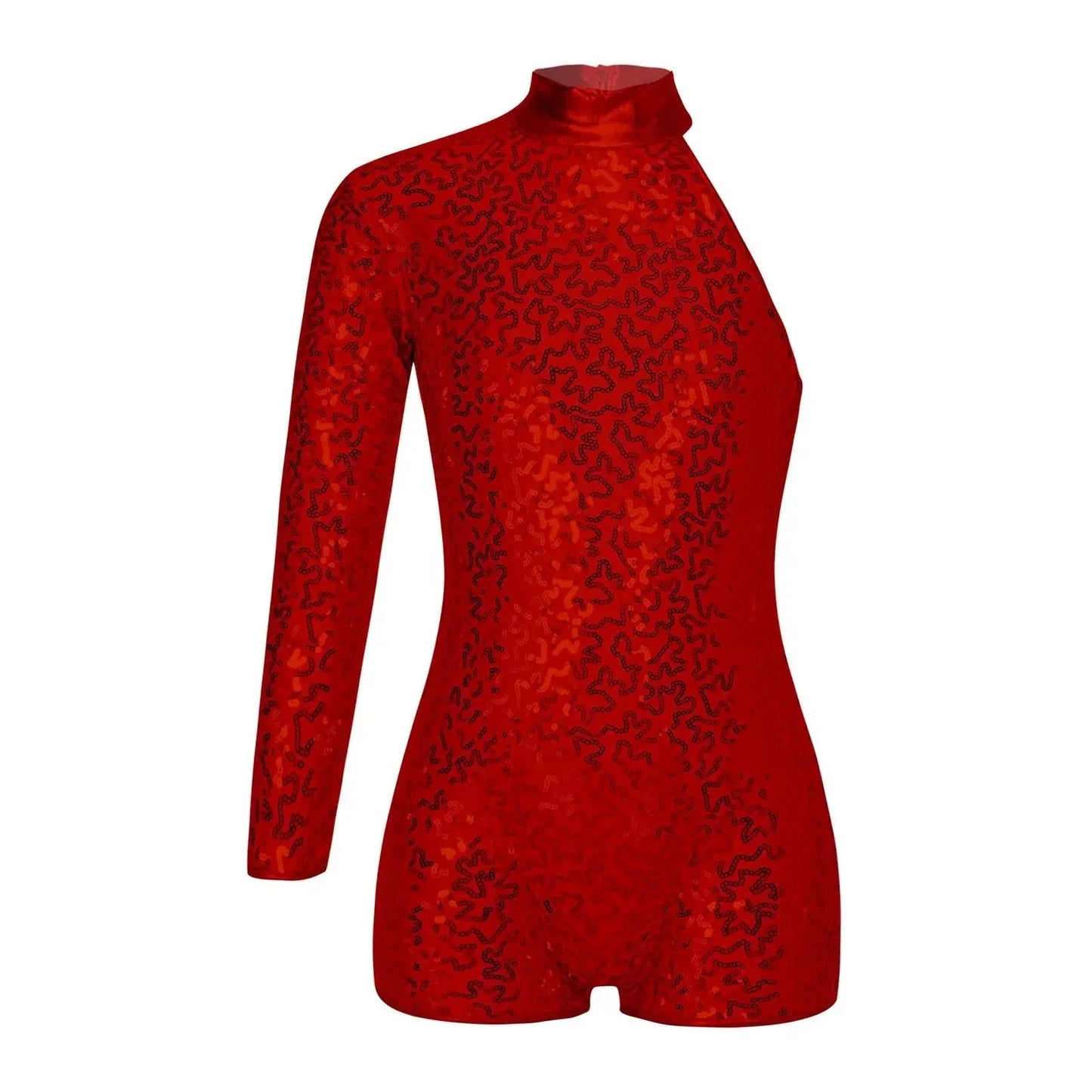 Girls' Ballet Leotard with Sequin Zipper