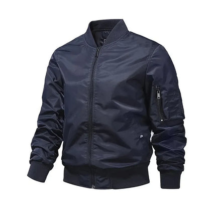 Versatile Men's Bomber Jacket  Perfect for Spring  Autumn