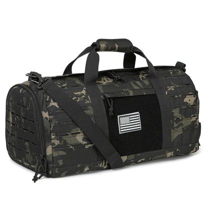 Tactical Fitness & Travel Bag with Shoe Compartment