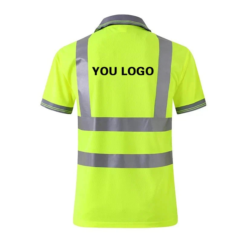 Men's Safety Vest Reflective  Fluorescent Yellow  Workwear