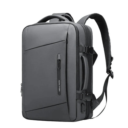 Men's Business Travel Backpack 17" Laptop, 40L Expandable, Carry-on