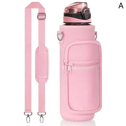 Water Bottle Sleeve with Phone Pouch & Strap | Outdoor Bag