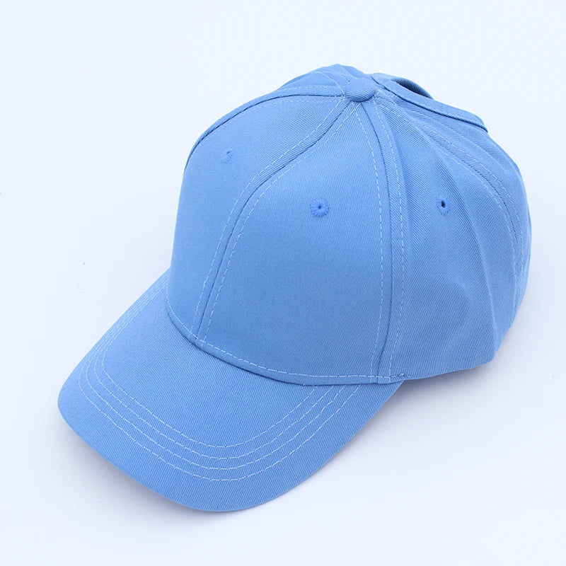Baseball Cap with Ponytail Slot