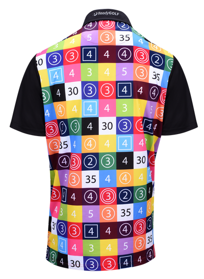 Scorecard Mens Golf Polo Shirt by ReadyGOLF