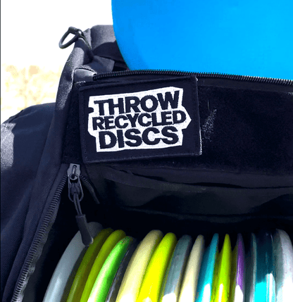 Throw Recycled Discs Patch (Velcro On Backside)