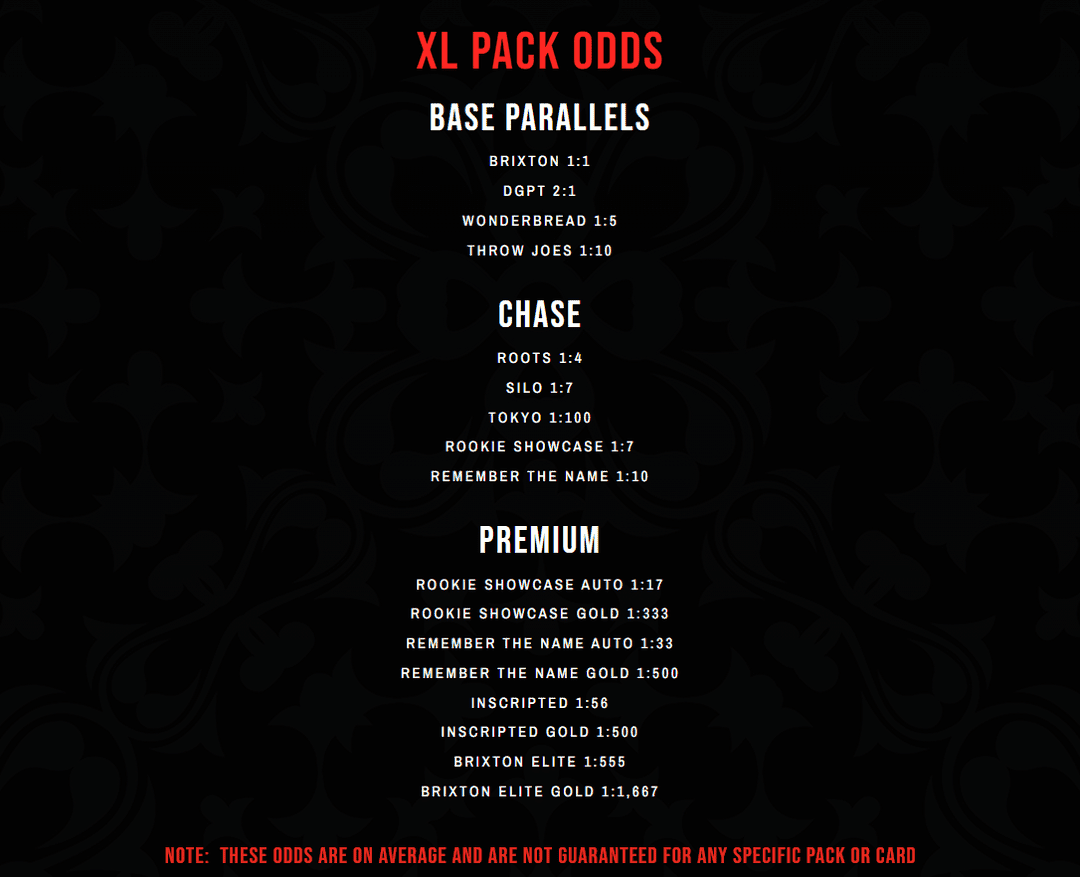Disc Golf Trading Cards - 2023 XL 10 Pack