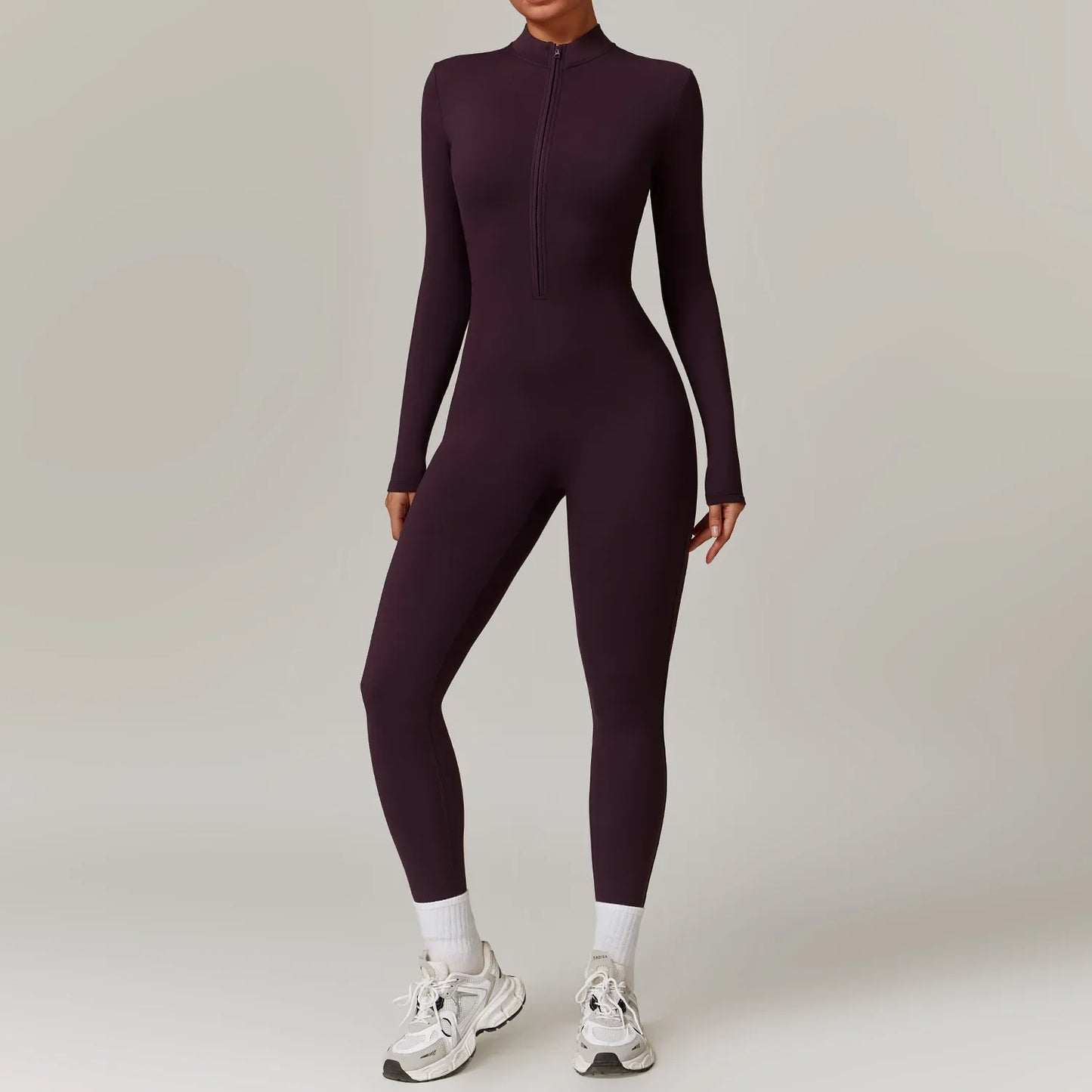 Elevate Your Workout  Long Sleeve Yoga Jumpsuit