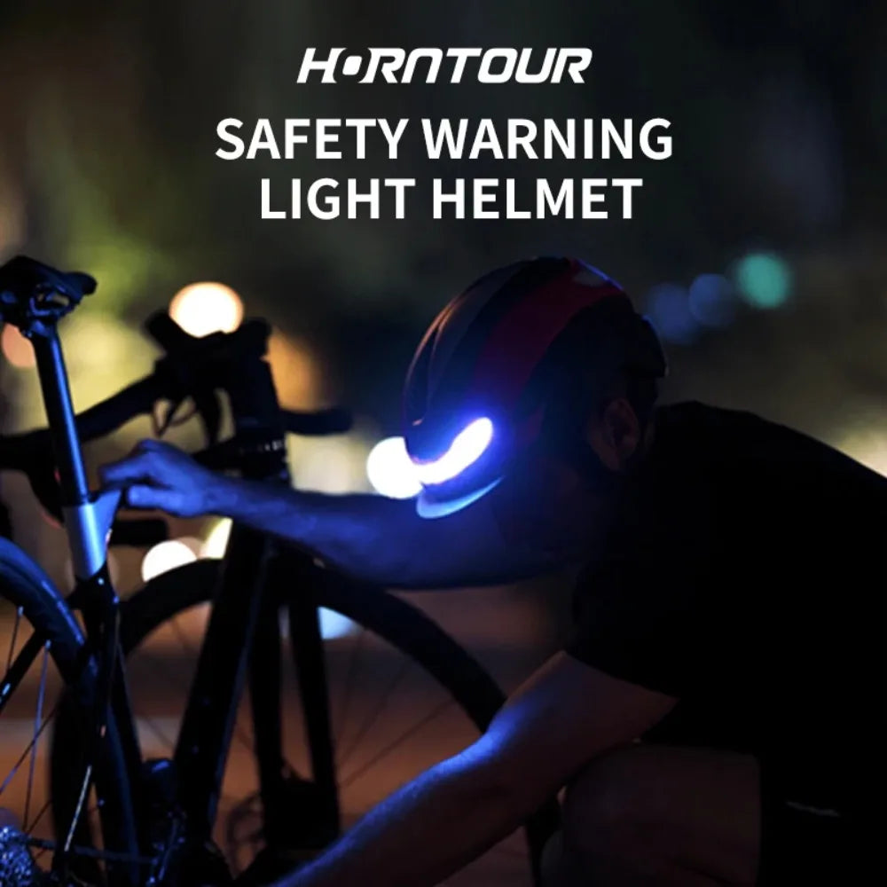 Ultralight Road Bike Helmet with Turn Signals & Magnetic Goggles