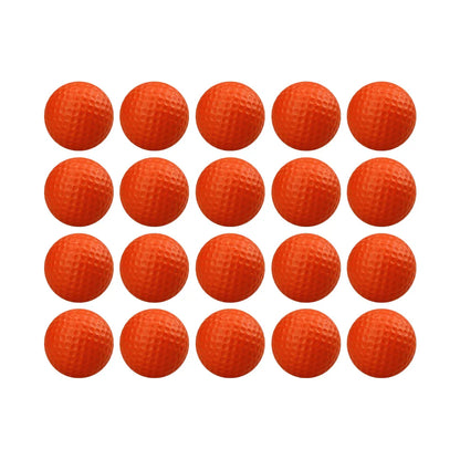 20 Pcs Color Sponge Indoor Practice PU Foam Golf Balls