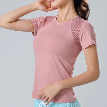 Reflective Quick Dry Yoga T Shirt for Women
