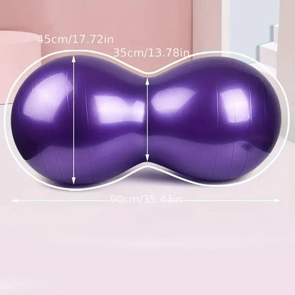 90cm Anti-Burst Peanut Yoga Ball for Home Workouts