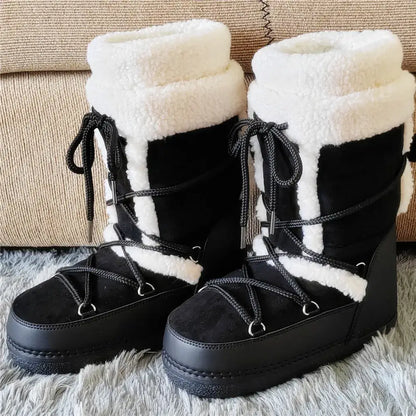 Stay Warm in Style  Y2K Fur Boots