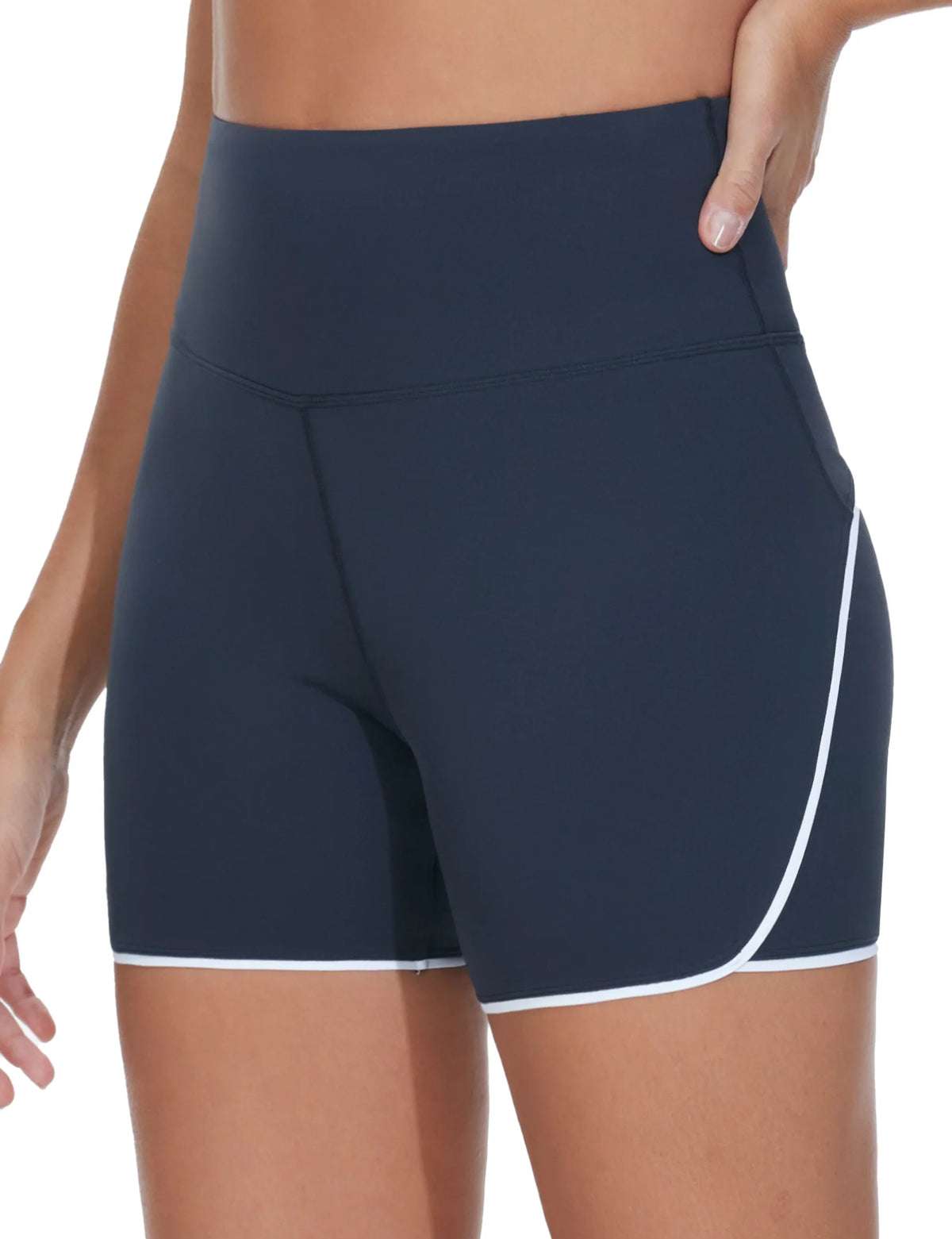 Women's High-Waisted Running & Yoga Dolphin Shorts