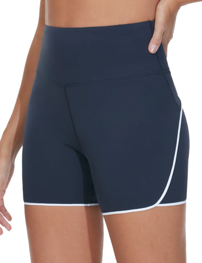 Women's High-Waisted Running & Yoga Dolphin Shorts